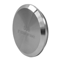 Steel & Obrien 2-1/2" Male I-Line Solid Endcap - .692" Long 316SS 16AI-14I-2.5-316